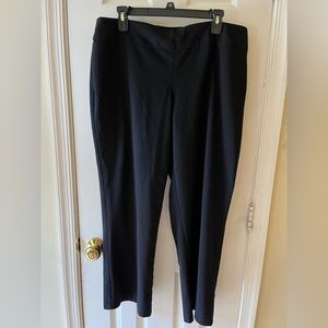 Bundle- Avenue Women Size 14 Petite Black Trousers and Dress barn XL Button-down